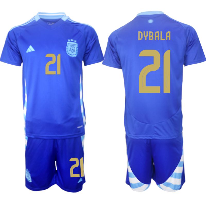 Men 2024-2025 Season Argentina away blue 21 Soccer Jersey